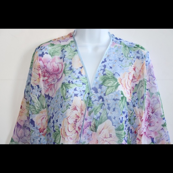 Vtg Gold Label Victoria Secret Kimono Sz Large - Picture 3 of 11